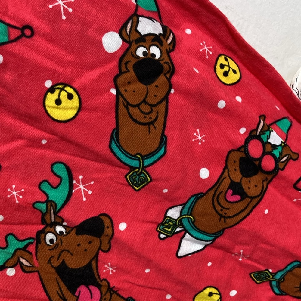 SCOOBY DOO PJ Pajama Sleep Lounge Pants with Pockets Christmas Holiday Medium